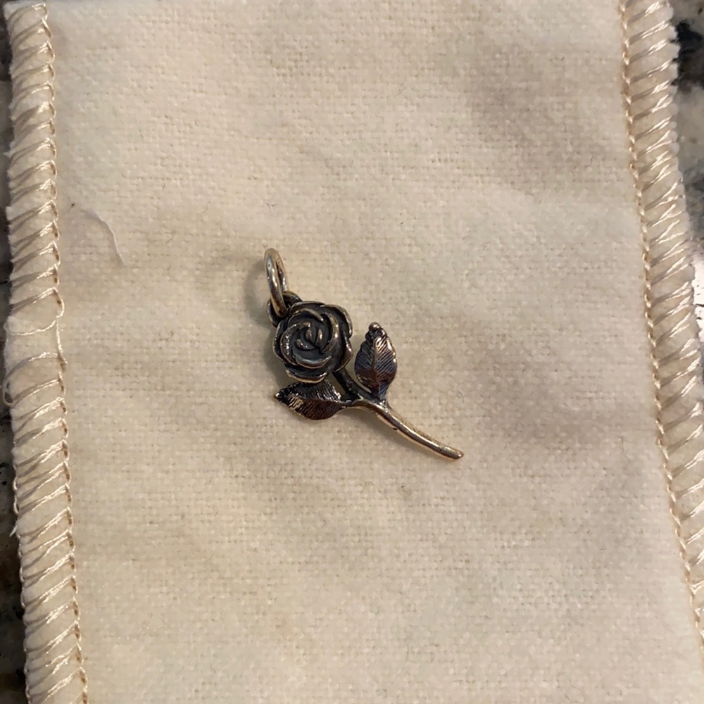 James Avery Sterling Silver Rose Charm